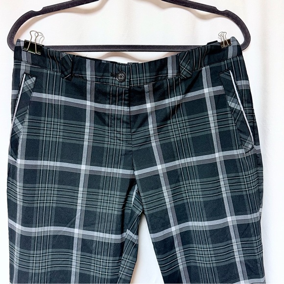 Nike Golf Plaid Ankle Pants Women’s Dri FIT Tour Performance Stretch Preppy - Picture 5 of 10